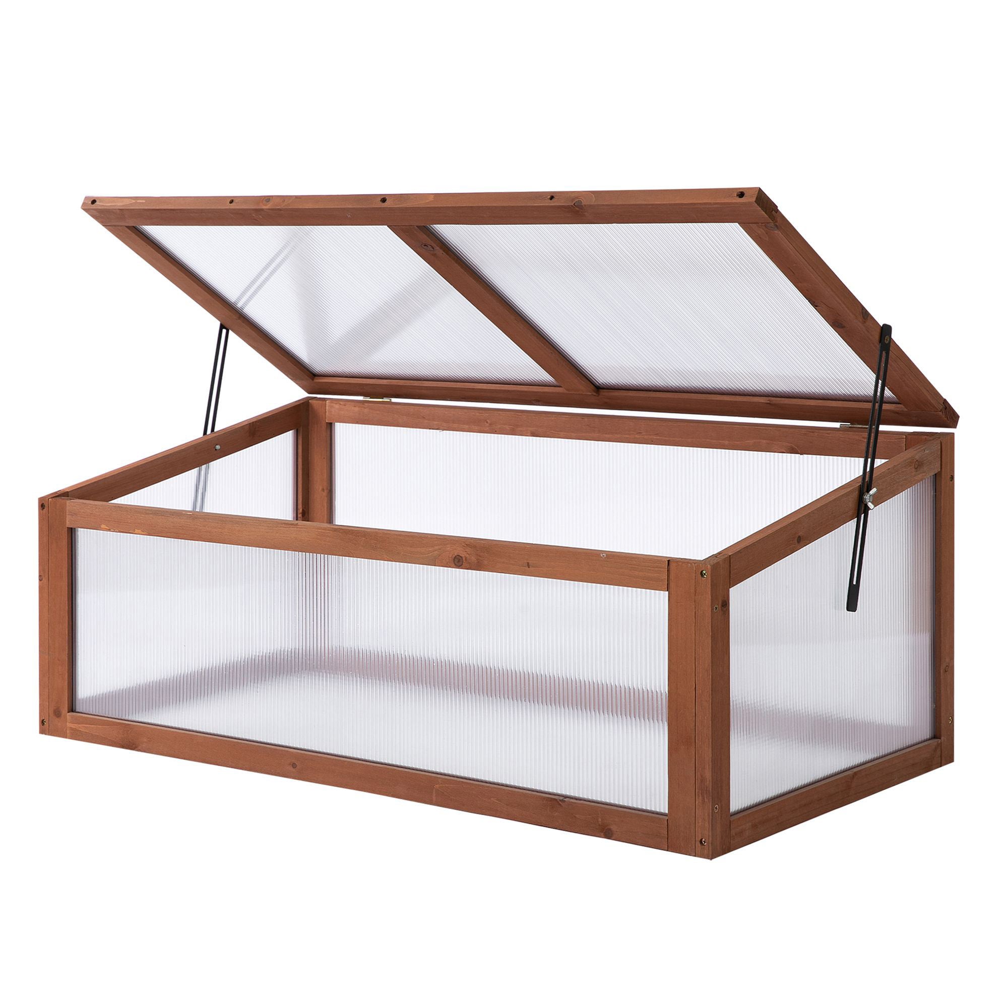 Mini szklarnia, mała szklarnia do ogrodu, z panelami PC, dobra przepuszczalność światła, 100L x 65W x 40H cm