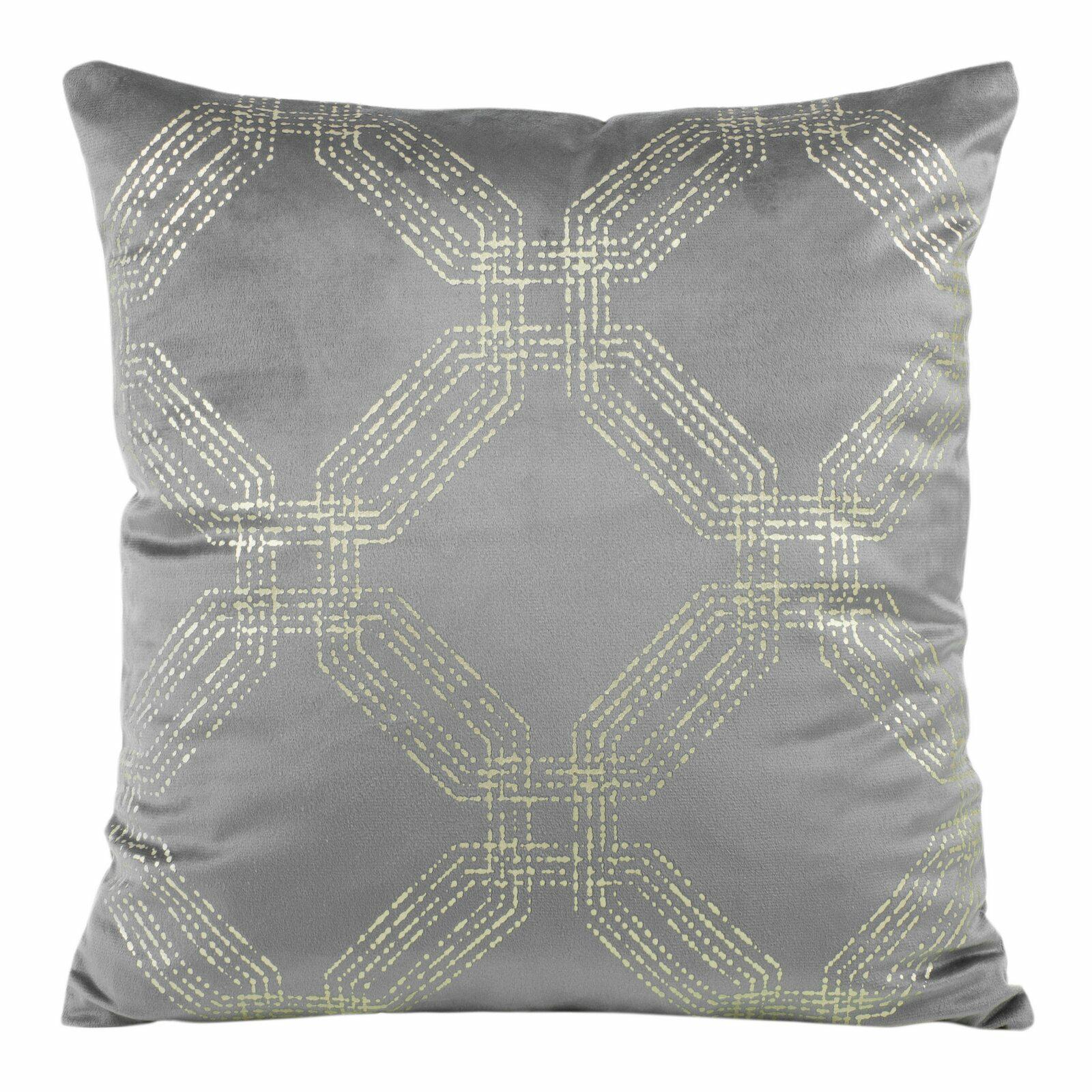 Poszewka Eurofirany BLINK 30 45x45 cm szara welwet 1 szt.