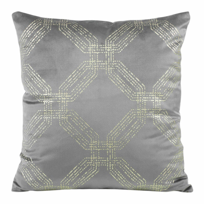 Poszewka Eurofirany BLINK 30 45x45 cm szara welwet 1 szt.
