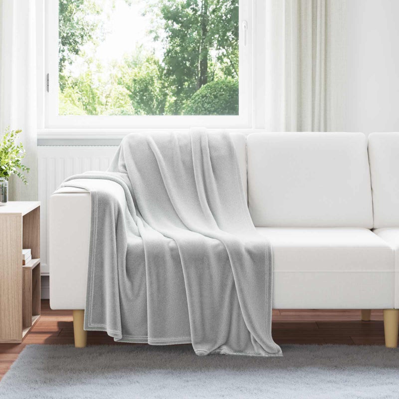 Koce narzutowe 6 pcs Szary 130 x 150 cm Polar vidaXL
