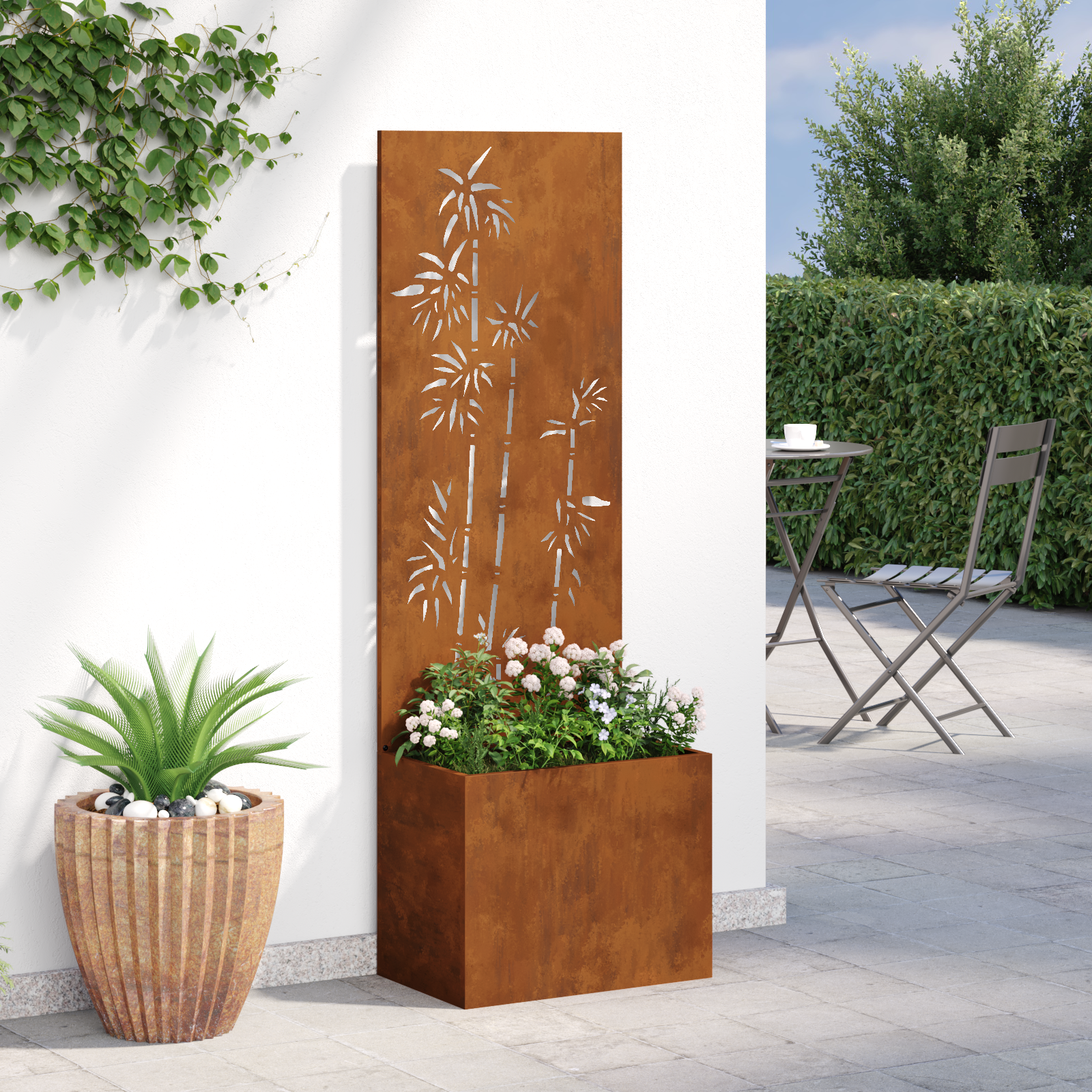 Ekran zapewniający prywatność w ogrodzie Rdzawy 50 x 150 cm vidaXL