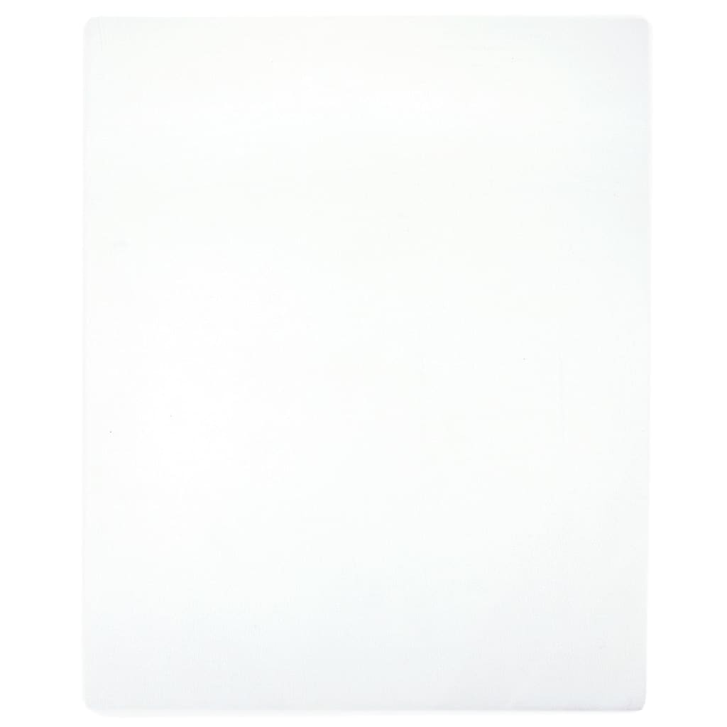 Prześcieradło, białe, 100x200 cm, dżersej bawełniany vidaXL