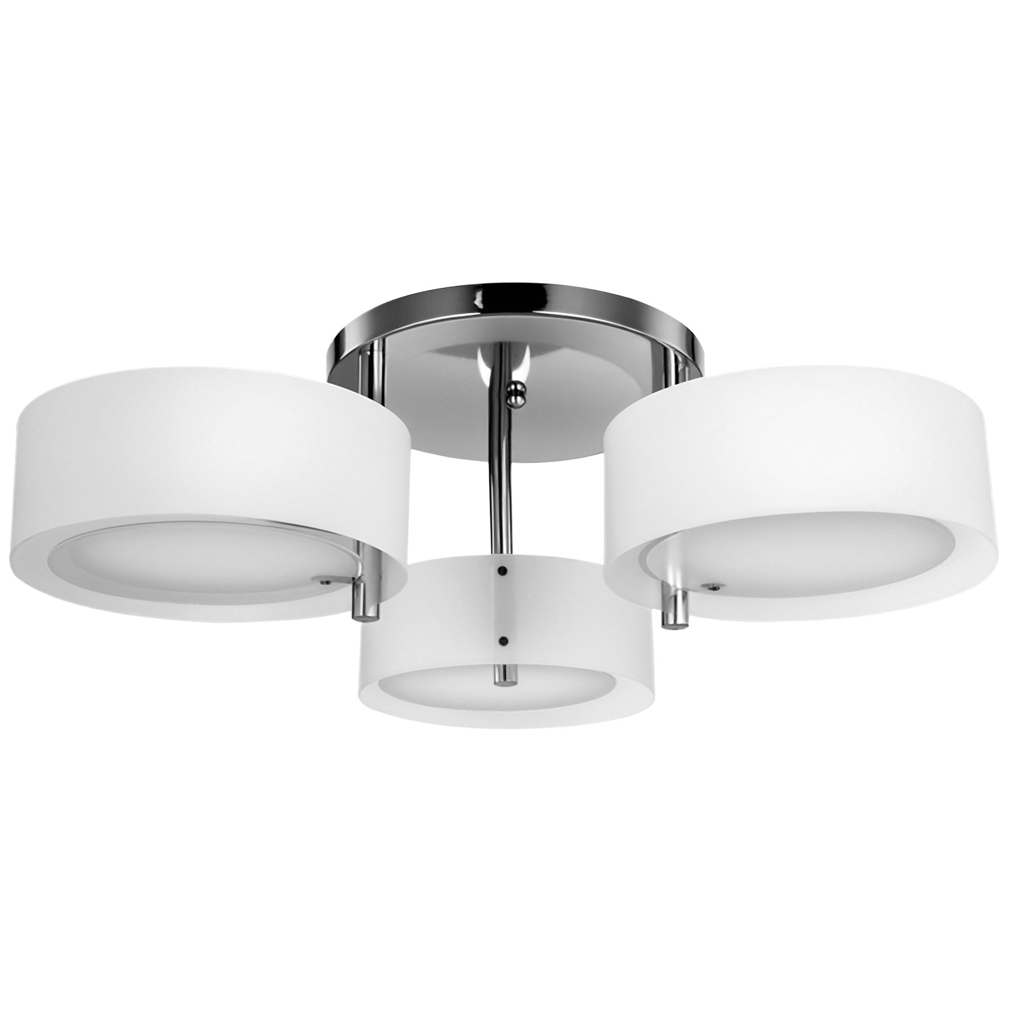 Lampa sufitowa E27 z kloszem akrylowym do salonu, sypialni, jadalni, kuchni, biała