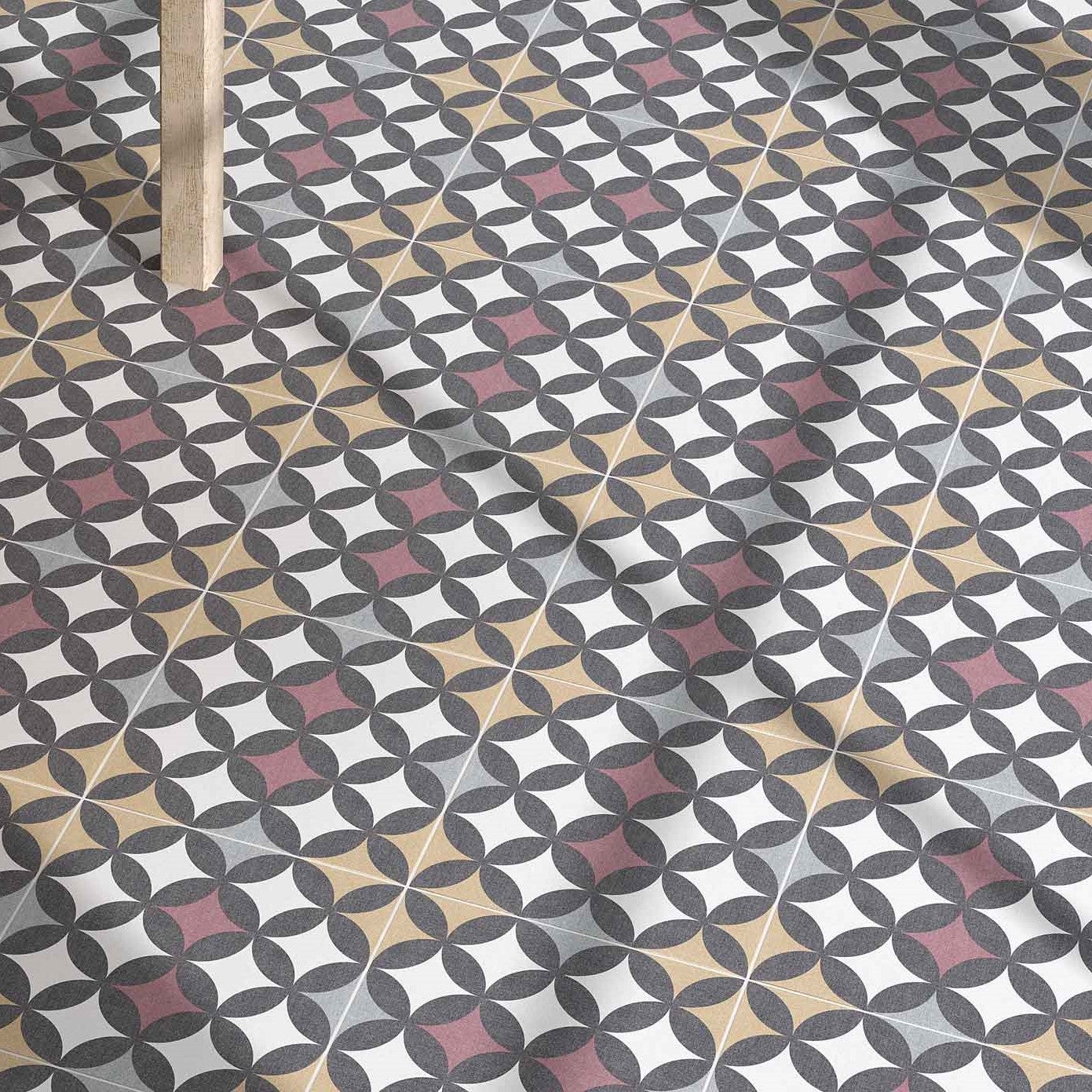 Płytka porcelanowa premium o efekcie hydraulicznych wzorów Santiago 20x20 cm