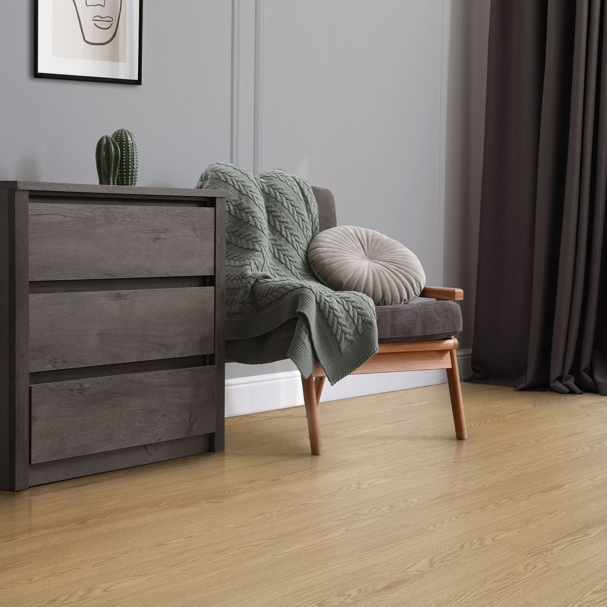 ML-Design podłoga Deluxe PVC samoprzylepne deski winylowe 91,5x15,3 cm 2 mm grubości 2,23 m² / 16 naturalny dąb wygląd drewna podłoga winylowa