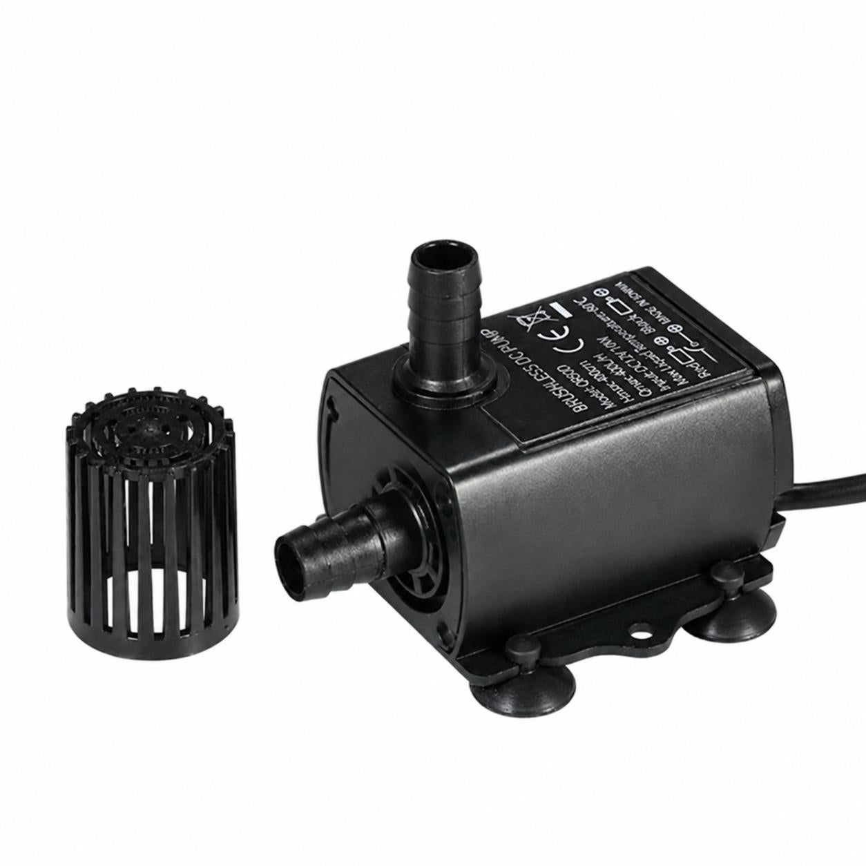 Ultra-quiet mini DC12V 10W Brushless pompa wodna z 5.5 × 2.1mm Female wodoodporny zanurzeniowy fontanna akwarium Circulating 400L/H wysokość, 400cm