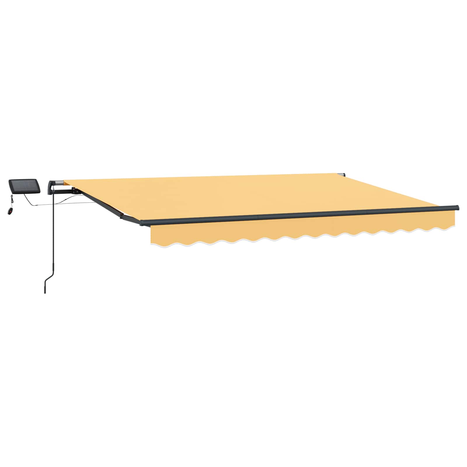 Markiza zwijana piaskowy 500 × 300 cm tkanina vidaXL