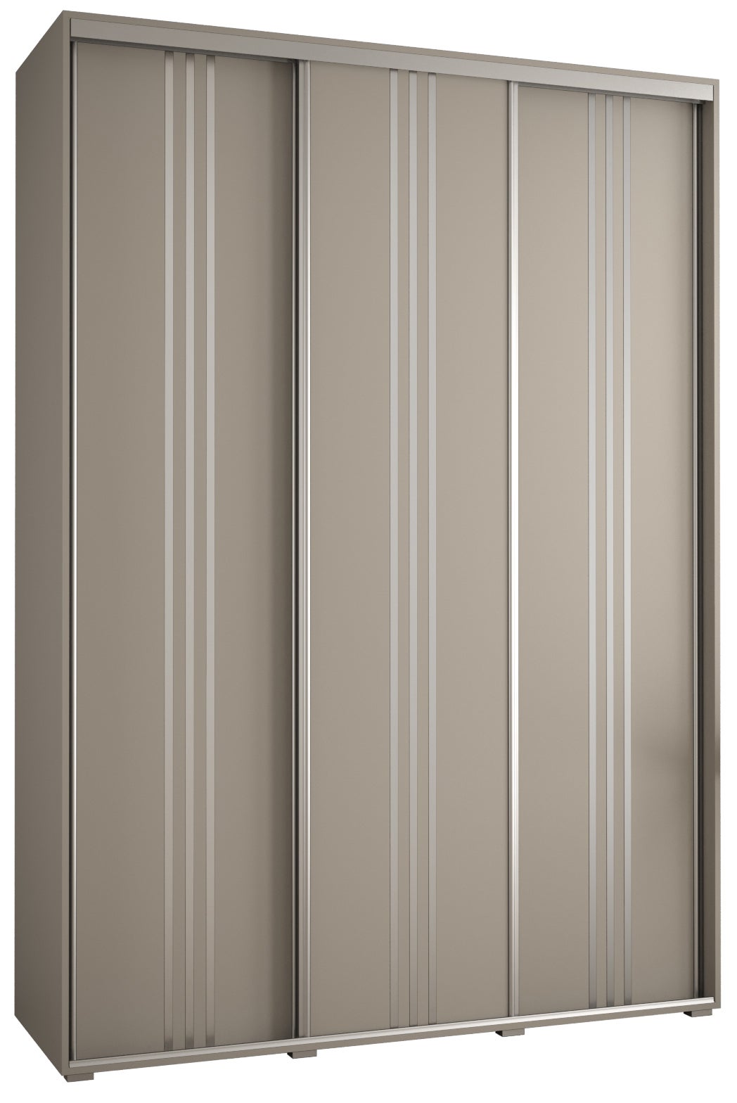 Szafa przesuwna wysoka Dakota 6 180 x 45 x 235,2 cm kaszmir + u. Srebrny - Abiks Meble