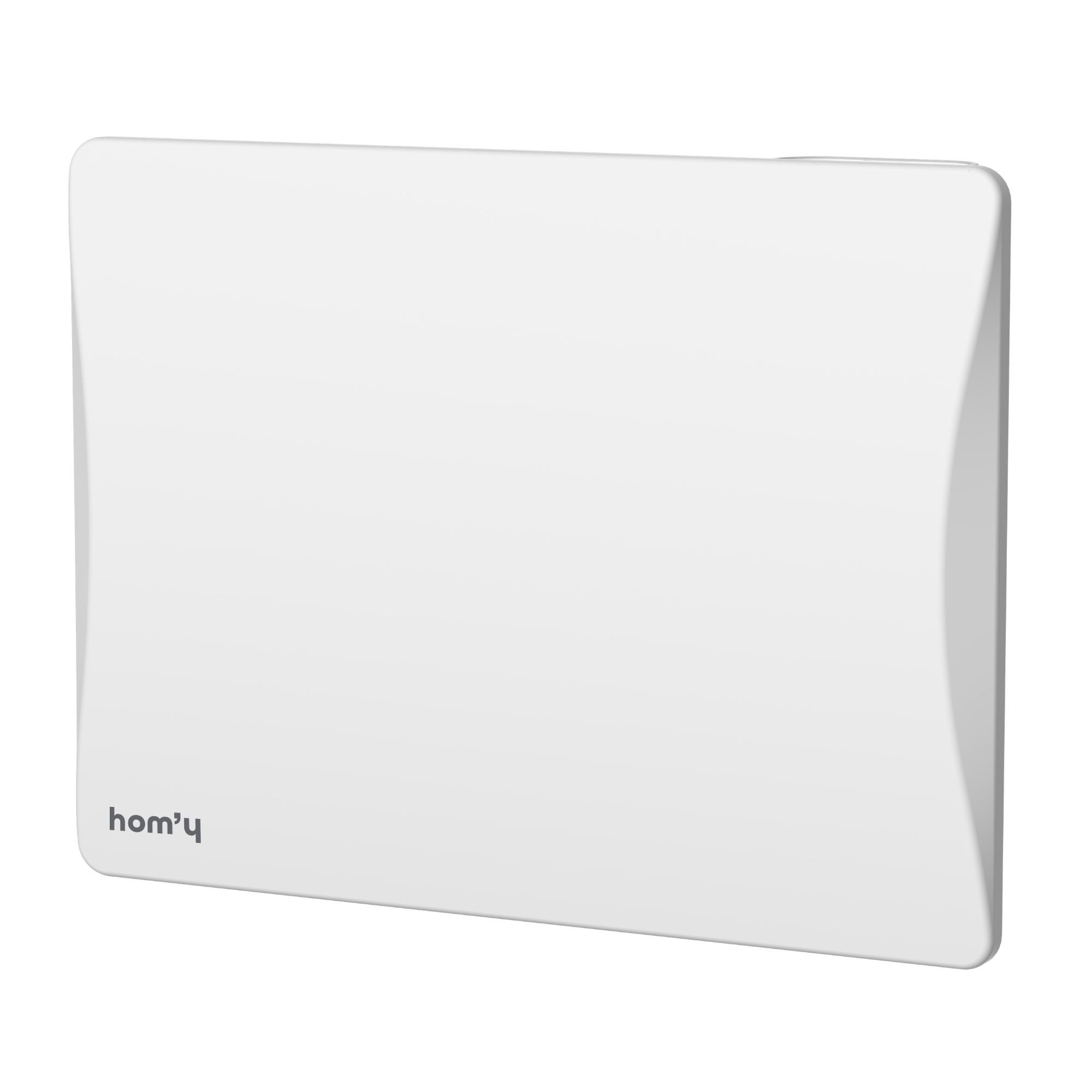 Stały grzejnik elektryczny z łącznością Wi-Fi, z suchą masą inercyjną z żeliwa, 1000 W, Bestherm ALOA CONNECT, poziomy, biały