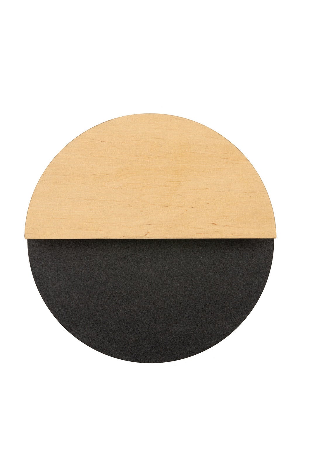 Kinkiet ścienny dekoracyjny okrągły nowoczesny czarno-dębowa 26 cm LUNA LED 7W Sigma Lighting