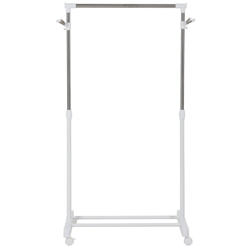 Szafka uniwersalna 68,5 x 42 x 145 cm, z miejscem do przechowywania, z regulowanymi półkami, biały, stal