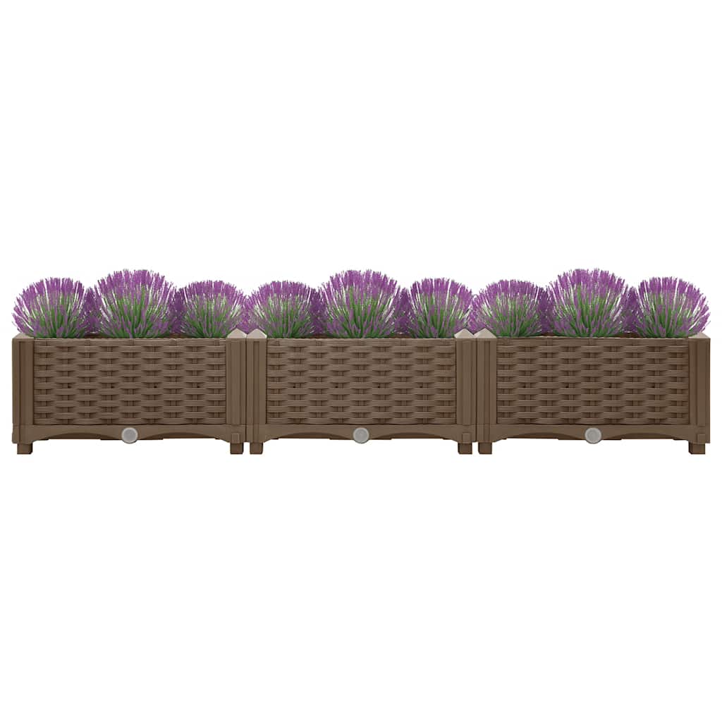 Donica do podniesionej rabaty, 120x40x23 cm, polipropylen