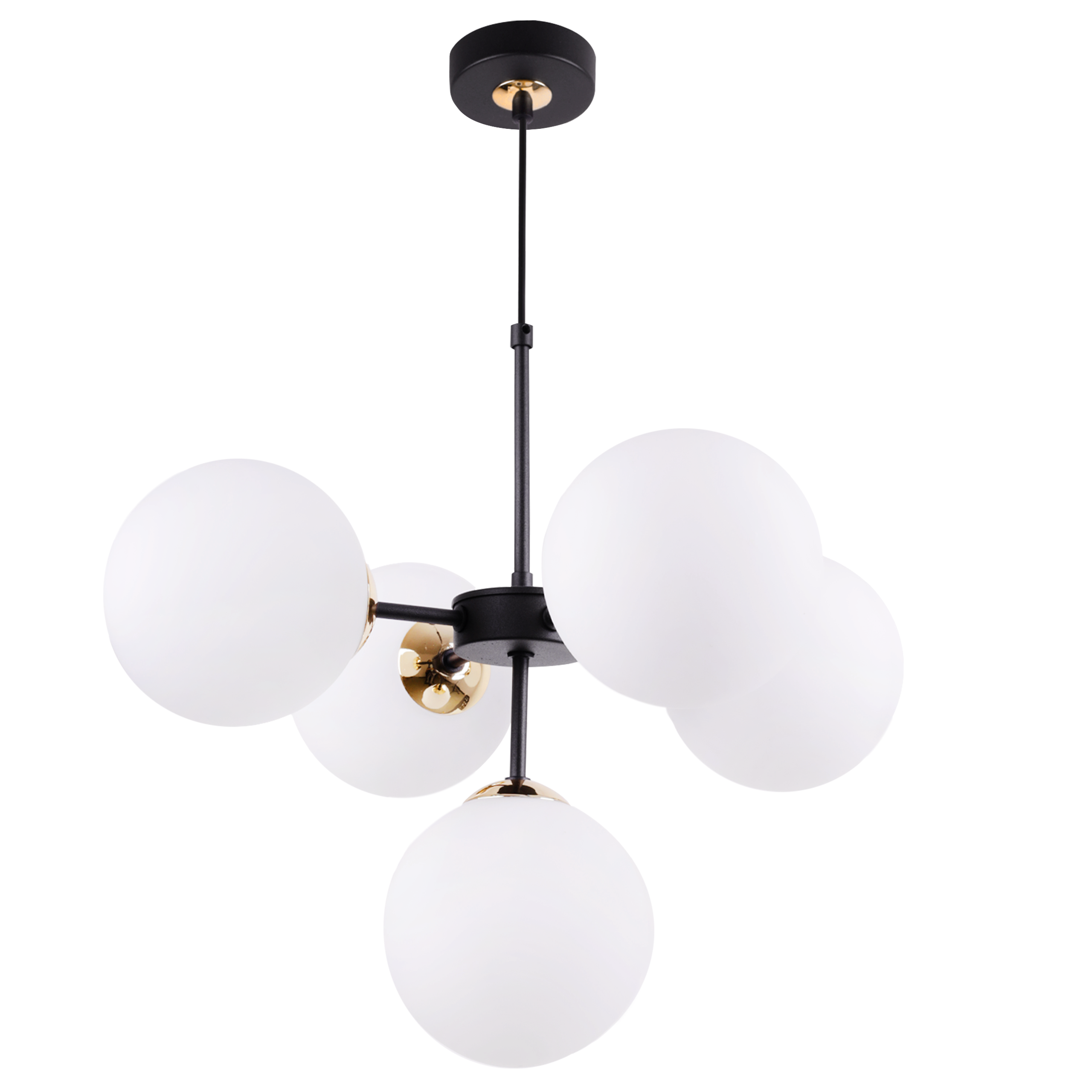 Lampa sufitowa wisząca Light Home LH Imperia 5x E14 60W biały/złoty