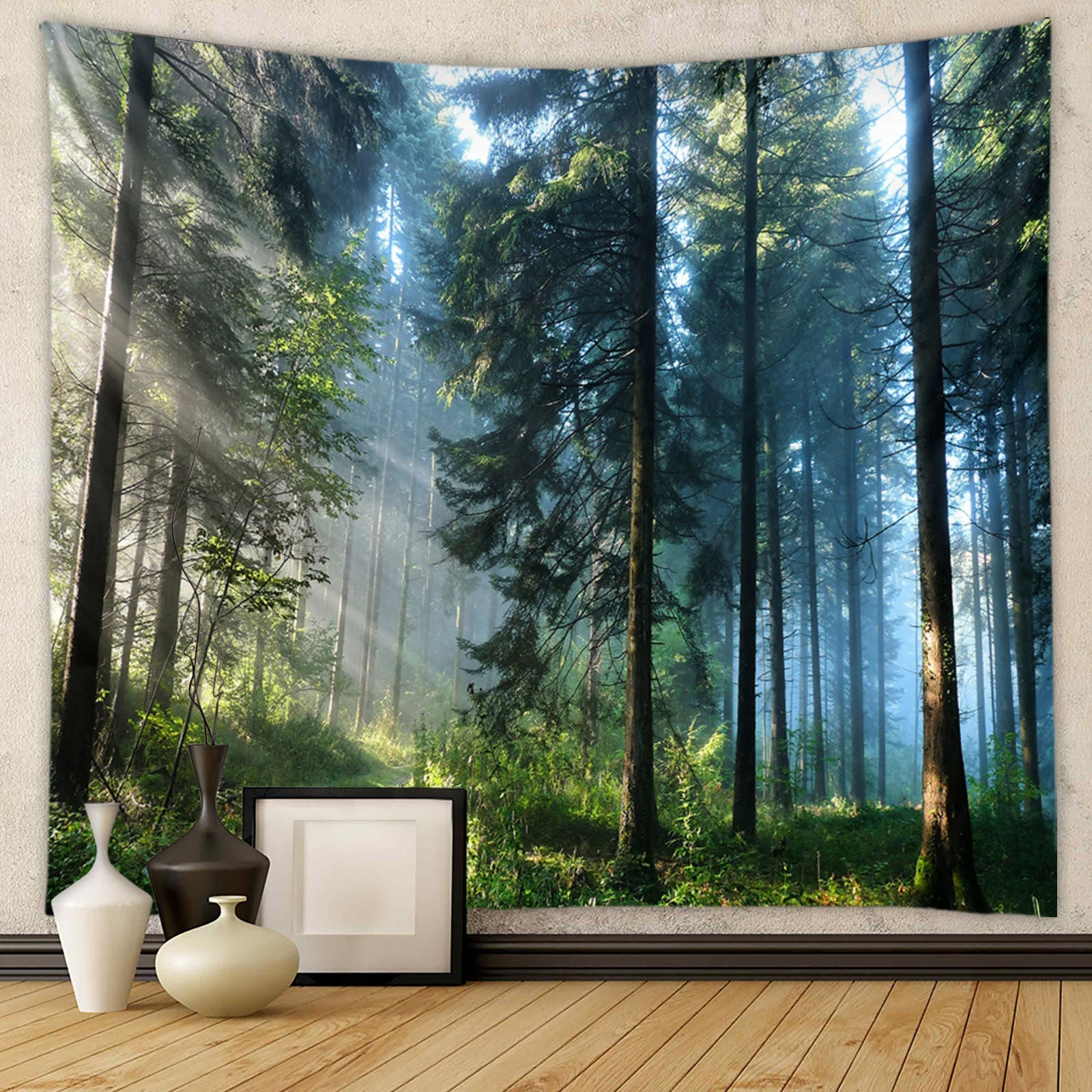Gobelin z naturalnym krajobrazem tropikalnym, 180X230CM, odpowiedni do dekoracji salonu, sypialni, mieszkania, gospodarstwa, akademika