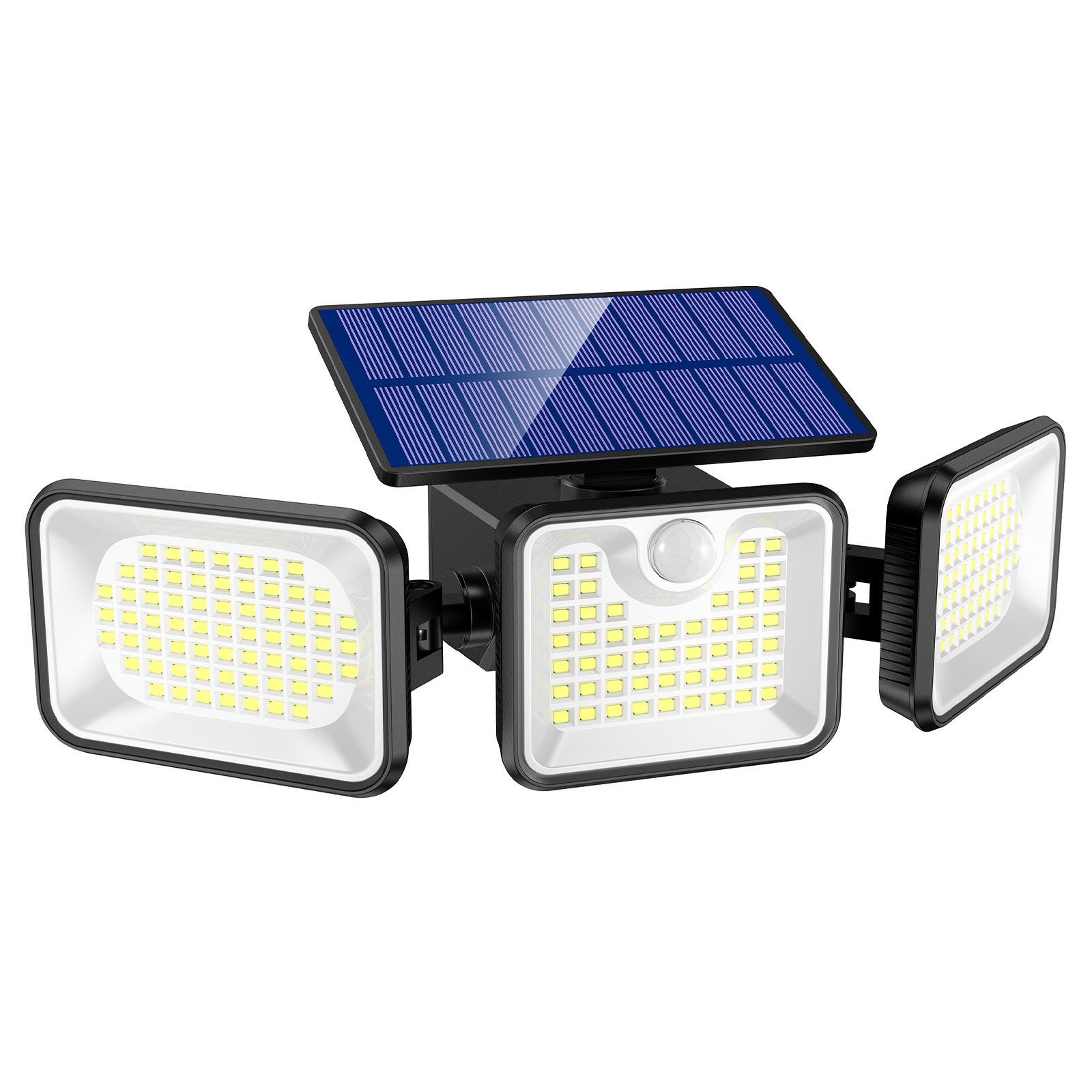 Lampa solarna zewnętrzna, kinkiet słoneczny 180 LED z czujnikiem ruchu, 3 tryby oświetlenia, kąt oświetlenia 270°, wodoodporność IP65