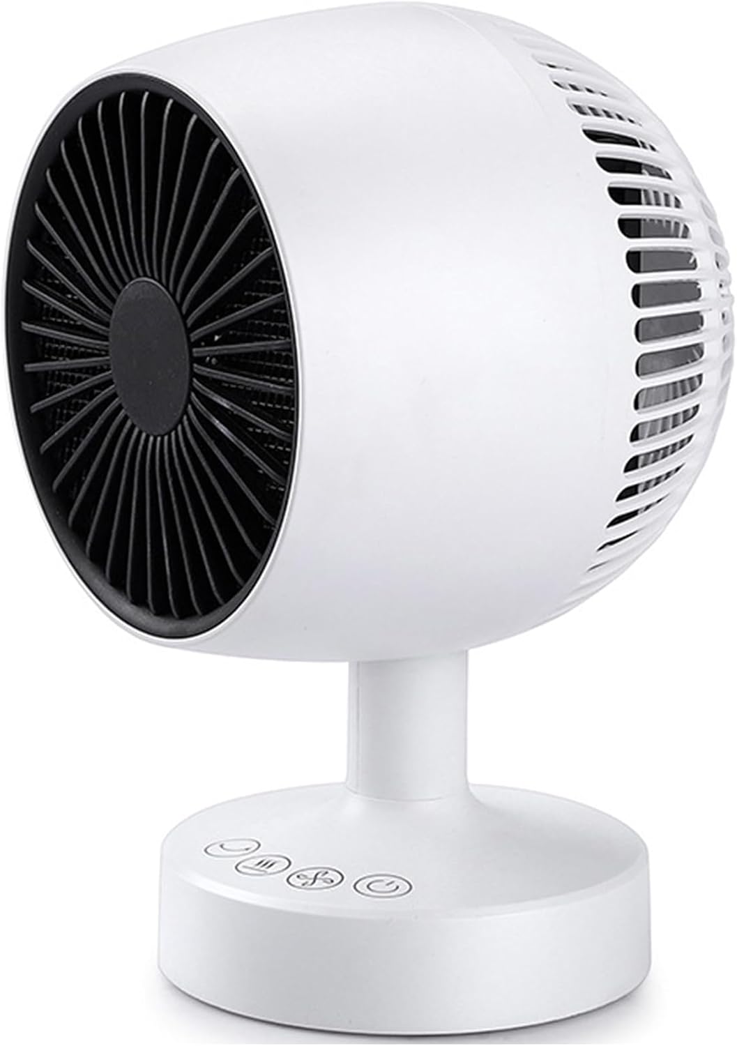 Kompaktowy grzejnik pomocniczy, grzejnik biurkowy o mocy 1200 W, automatyczna oscylacja boczna 160°, 3 regulowane poziomy