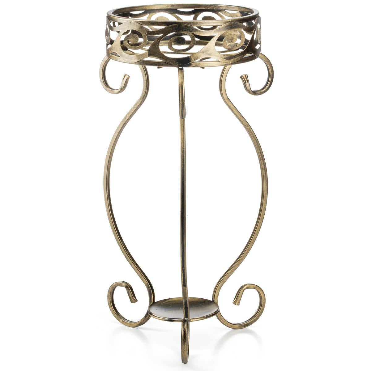 Kwietnik stojący Dąstal Fiorina metalowy złota patyna 63x33,5x28 cm 1 szt.