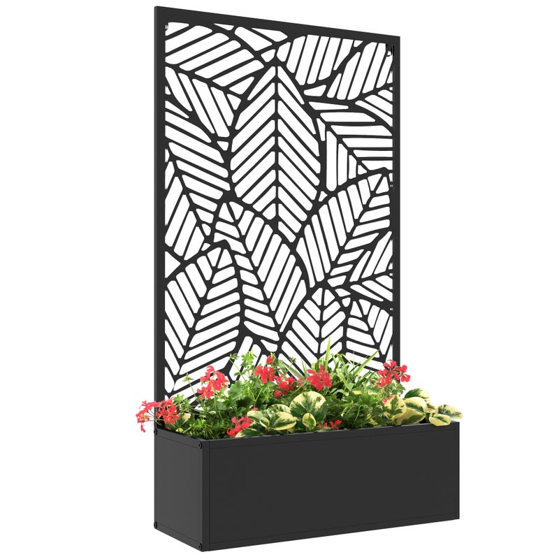 Donica z screen kratka do pnący rośliny, kwiat doniczka - rozmiar: 61L x 23l x 113H cm
