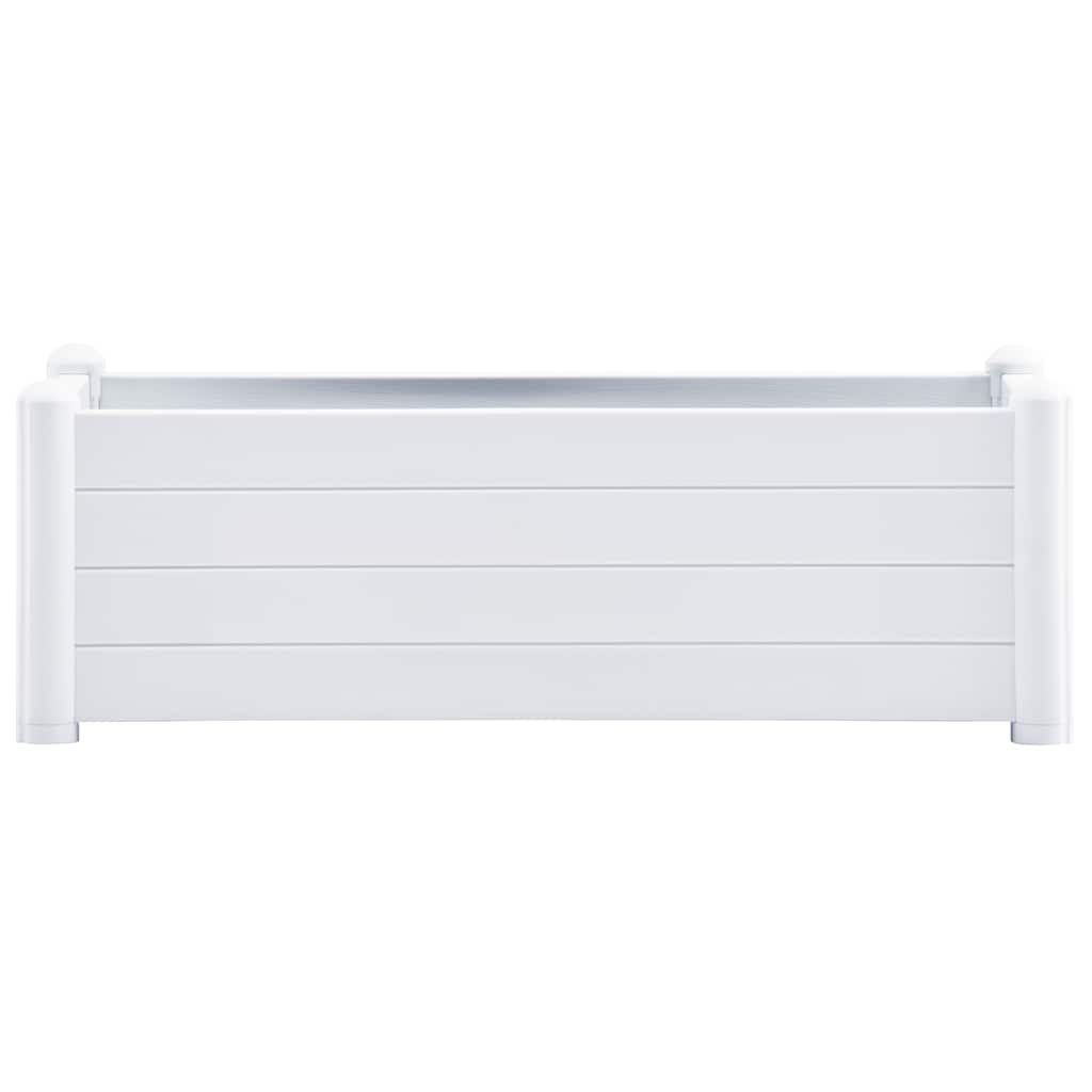Podwyższona donica, PP, biała, 100x43x35 cm