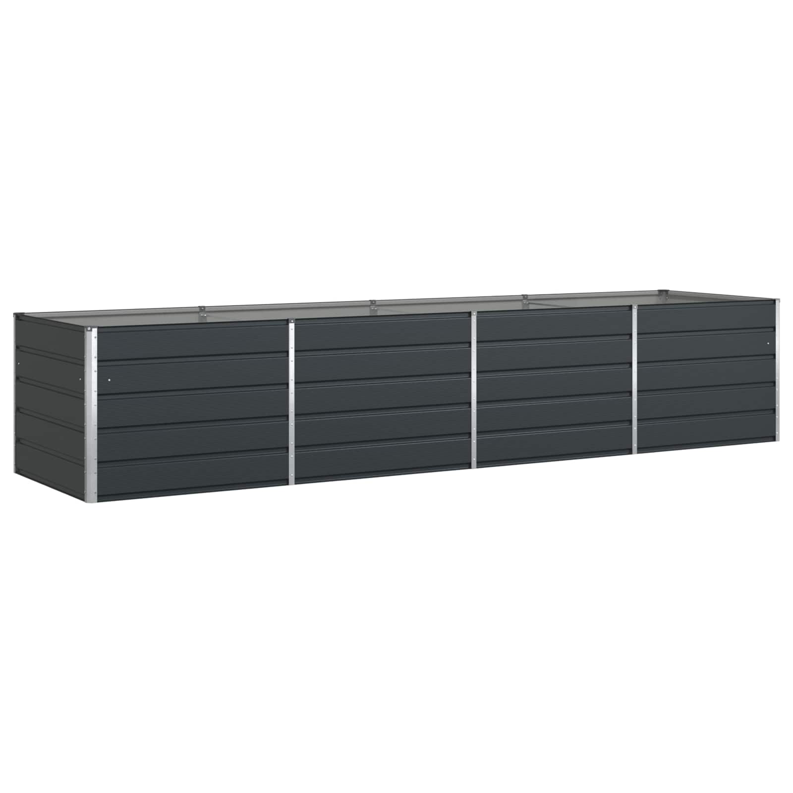 Donica Antracyt 385 x 100 x 75 cm Stal Galwanizowana