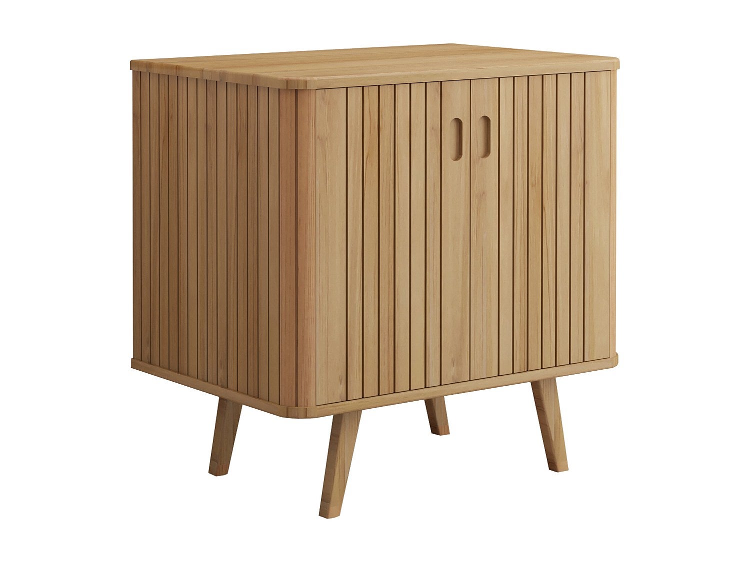 Szafka pod umywalkę na nóżkach z drewna tekowego - 80 cm - WAMENA