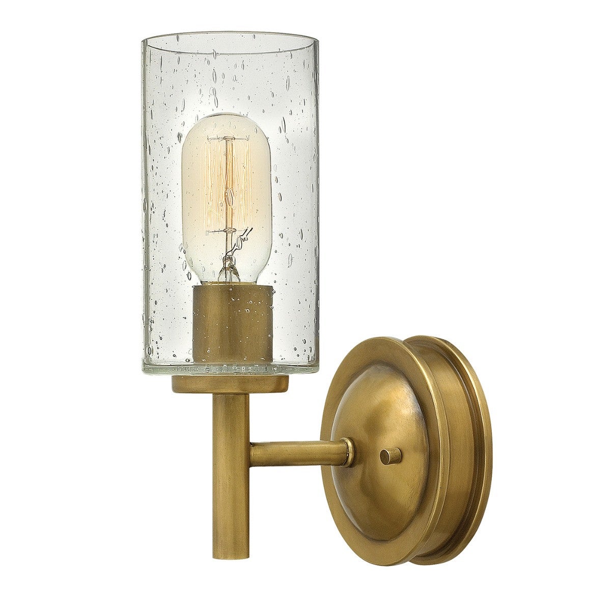 Applique Collier, laiton et verre, 1 ampoule