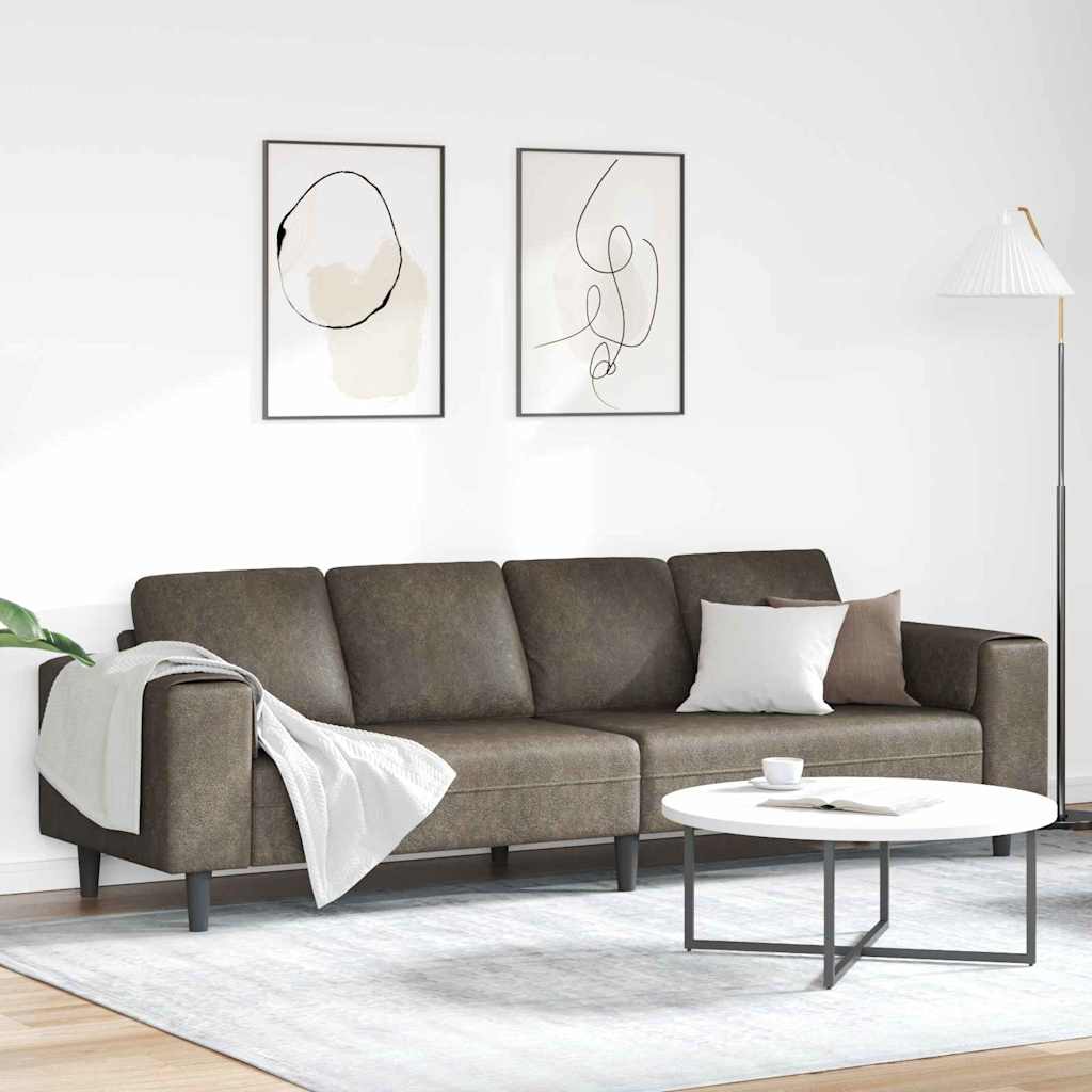 Sofa do salonu Ciemnoszary 250 x 77 x 76 cm vidaXL