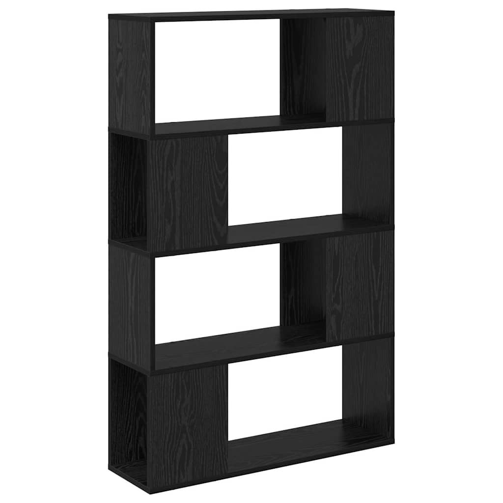 Zestaw szafek RTV 80 x 24 x 125 cm Czarny Drewno inżynieryjne