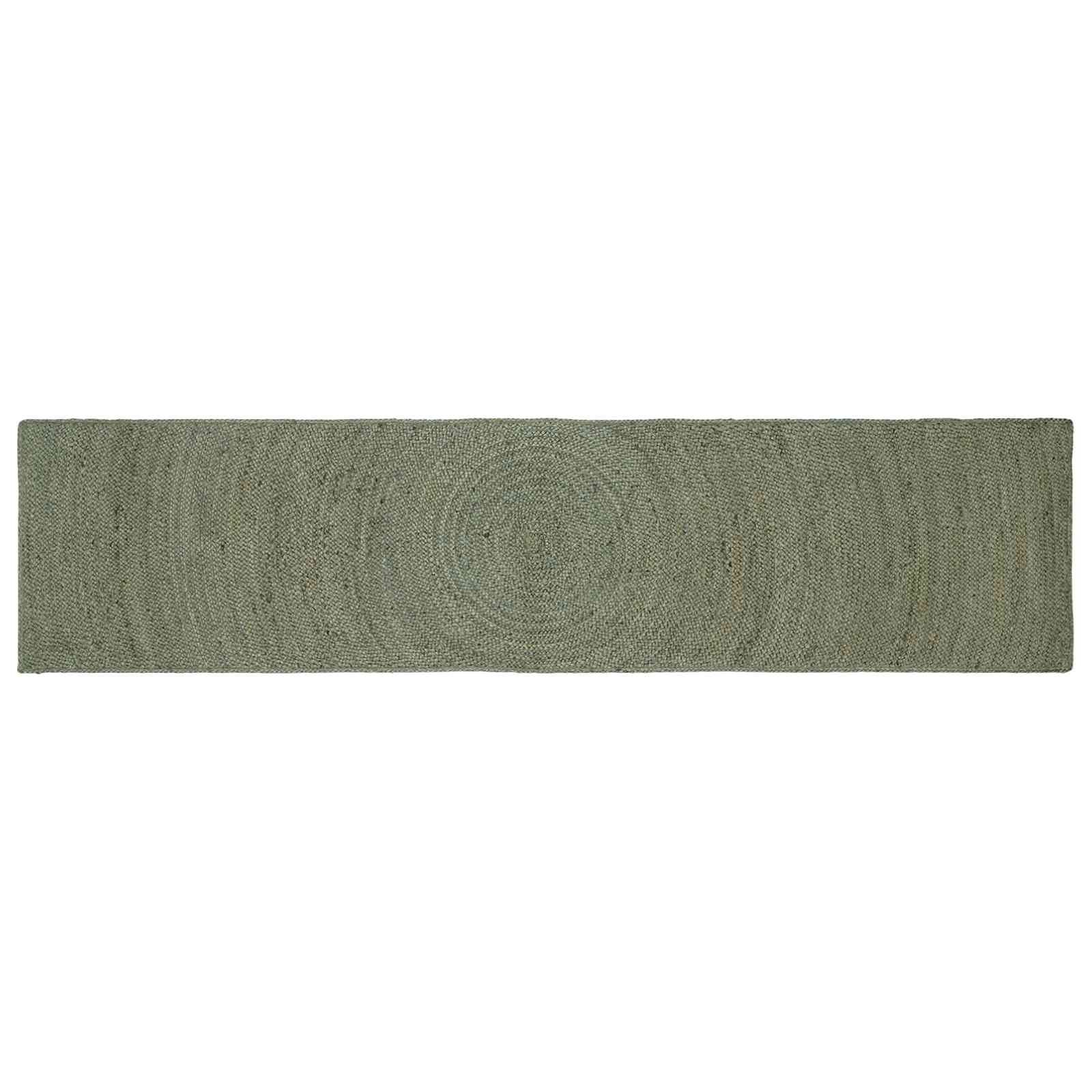 Dywany pokojowe Oliwkowy zielony 60 x 250 cm Juta vidaXL