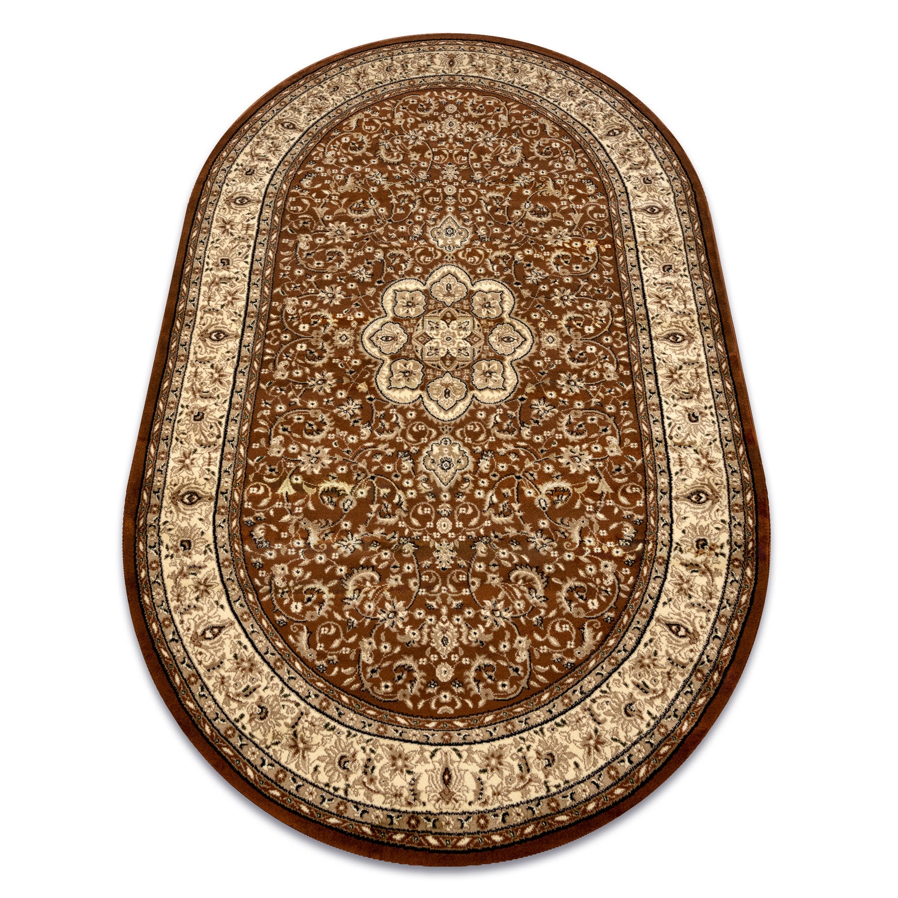 Dywan ROYAL ADR owal wzór 521 brązowy 200x290 cm