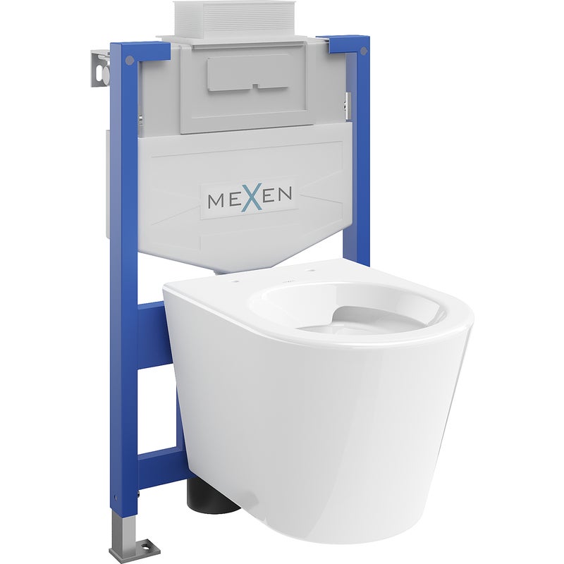 Mexen zestaw podtynkowy WC stelaż Fenix XS-U z miską WC Rico, biały połysk - 6853372XX00