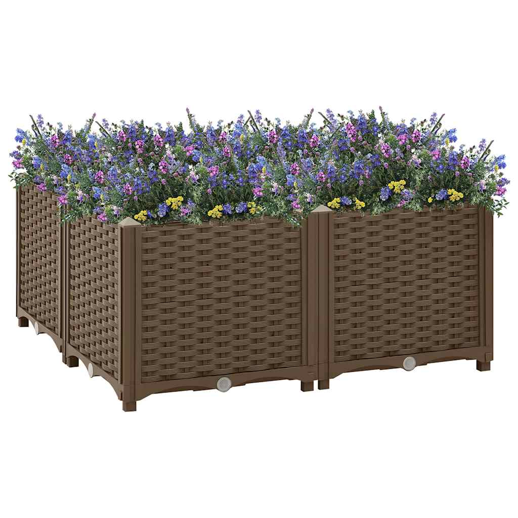 Donica do podniesionej rabaty, 80x80x38 cm, polipropylen vidaXL