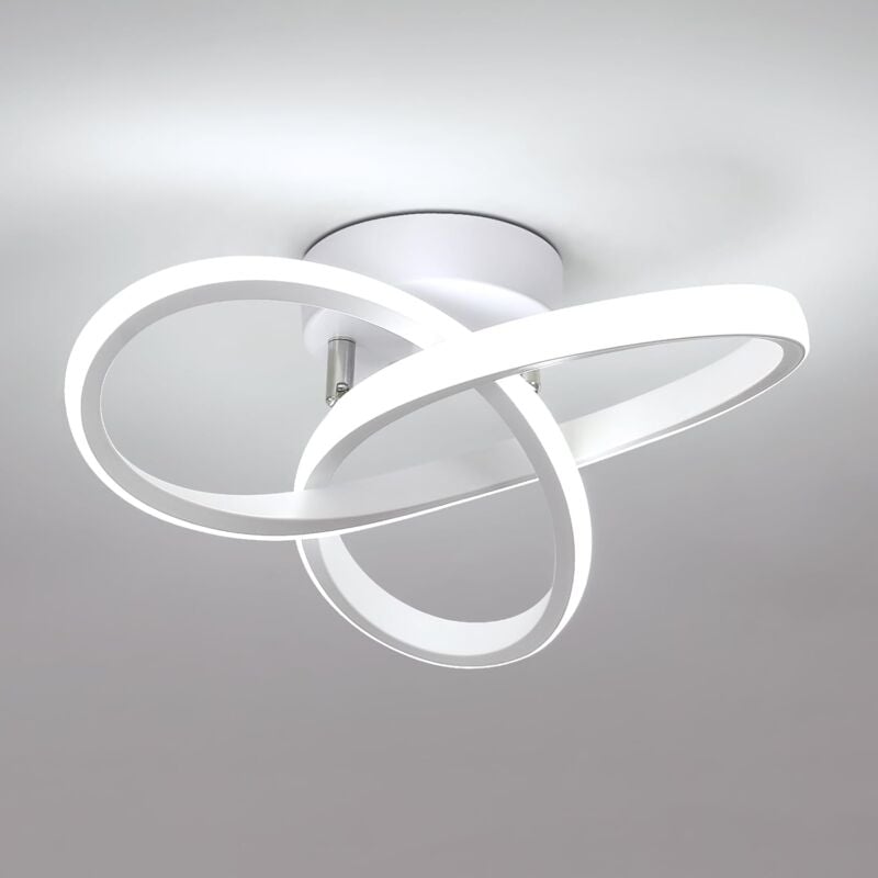 Nowoczesna lampa sufitowa LED 22 W, 2500 lm, wzór koniczyny, chłodne białe światło 6500 K do sypialni, kuchni, salonu i korytarza