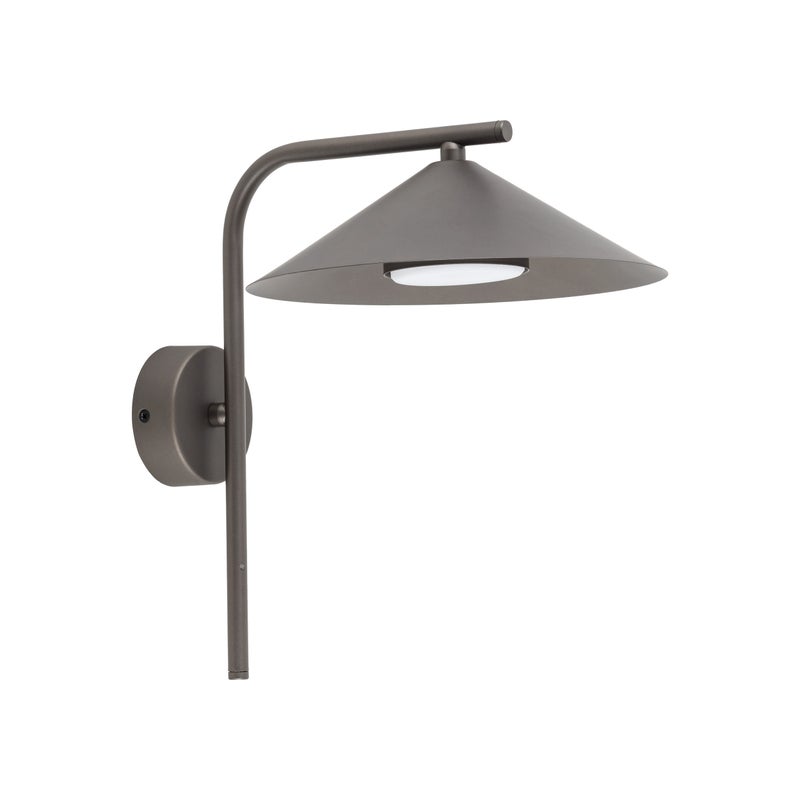Kinkiet Tk Lighting Lume S Brązowy Tytan Stożek Gx53 Nowoczesny