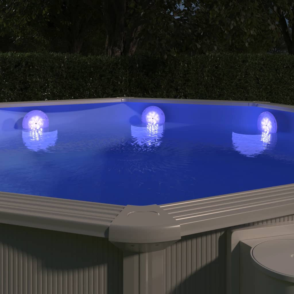 Zatapialna lampa basenowa LED z pilotem, biała vidaXL