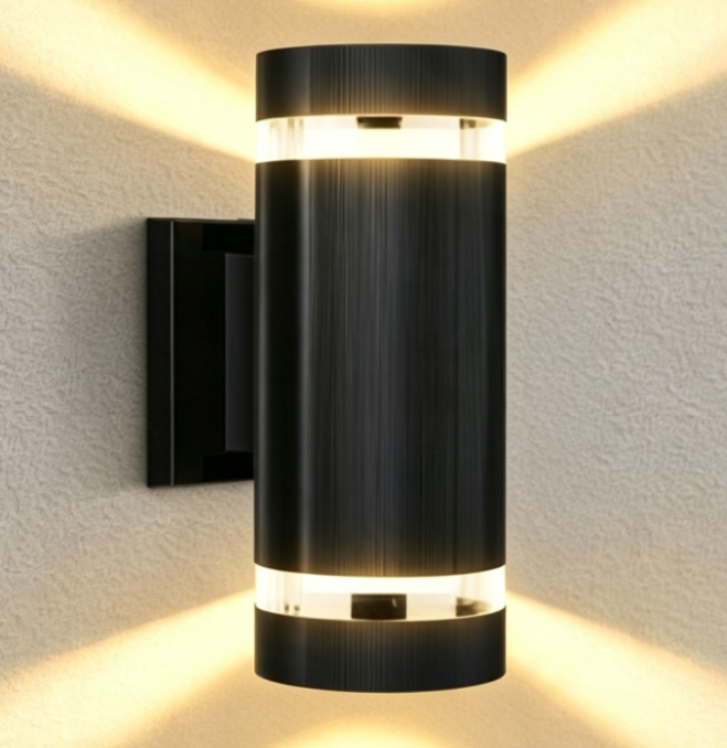 Zewnętrzne lampy ścienne, wodoodporne lampy na ganki, dwugłowicowe lampy ścienne, odpowiednie do ogrodów i ganków