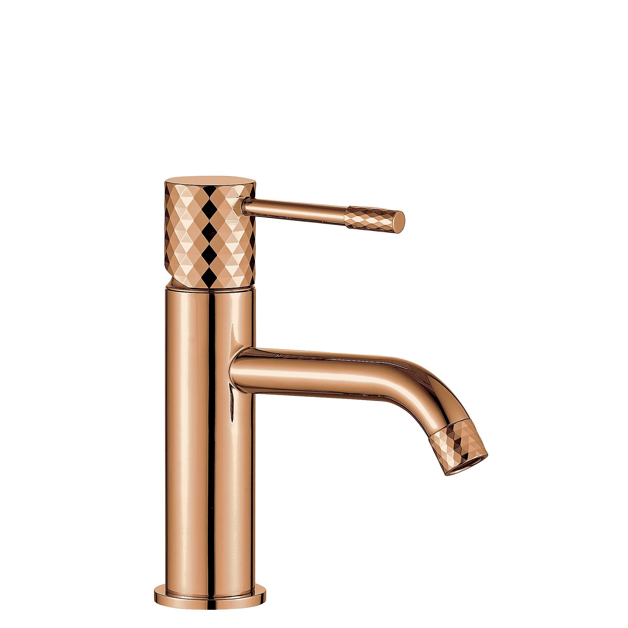 Bateria umywalkowa Rea Lungo Diamond Miedź Niska