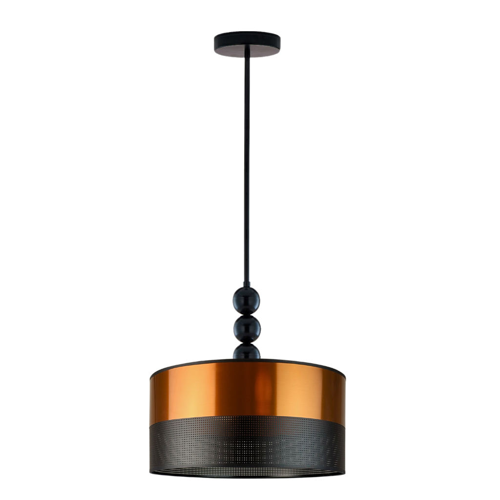 Lampa sufitowa żyrandol lampa wisząca z abażurem walec IKO