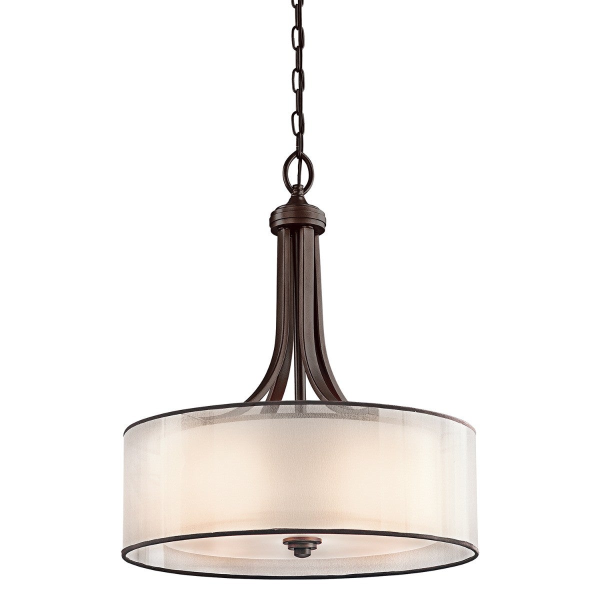 Lampa wisząca ciemny brąz 4 źródła światła Lacey Kichler