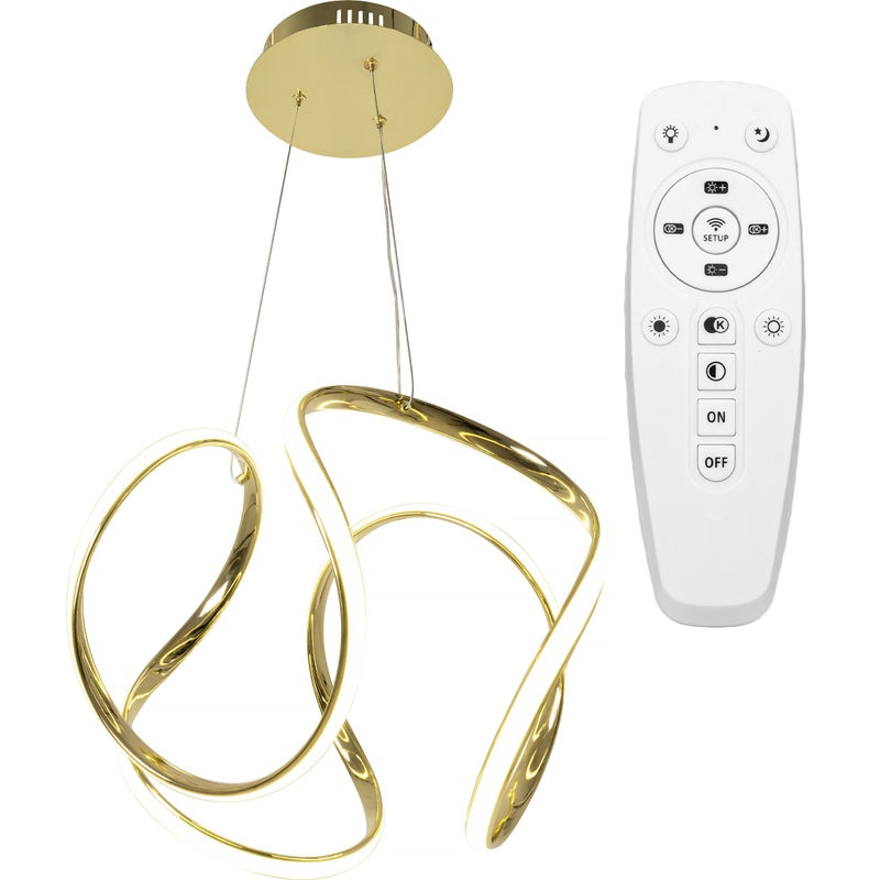 Lampa Sufitowa Wisząca Led Toolight App386-Cp Złoty