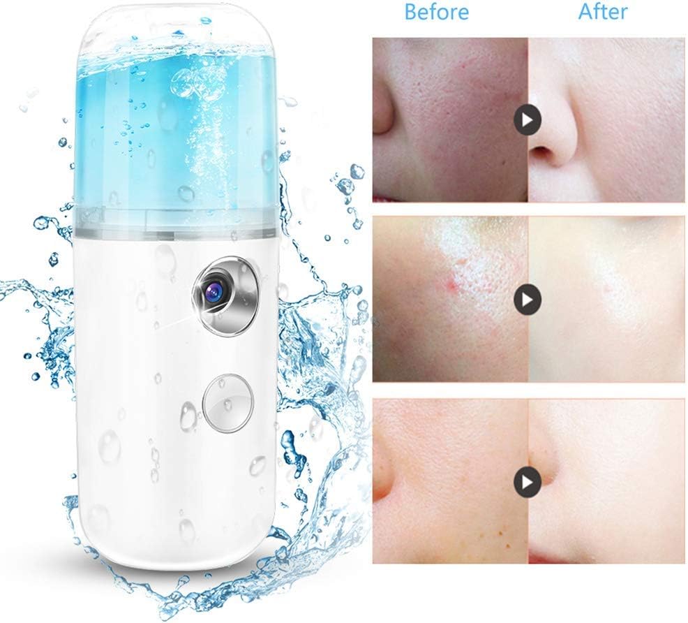 Ten przenośny spray do twarzy z nanocząsteczkami o pojemności 30 ml nadaje się do sauny, spa, zabiegów na twarz, makijażu itp. i może nawilżać i