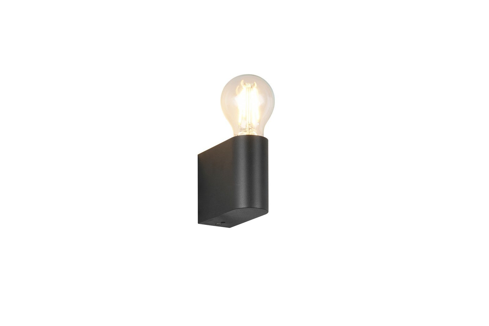 Kinkiet PRATELLA czarny 1xE27x10W tworzywo sztuczne wym:8x4,3x9,5cm IP44 Trio
