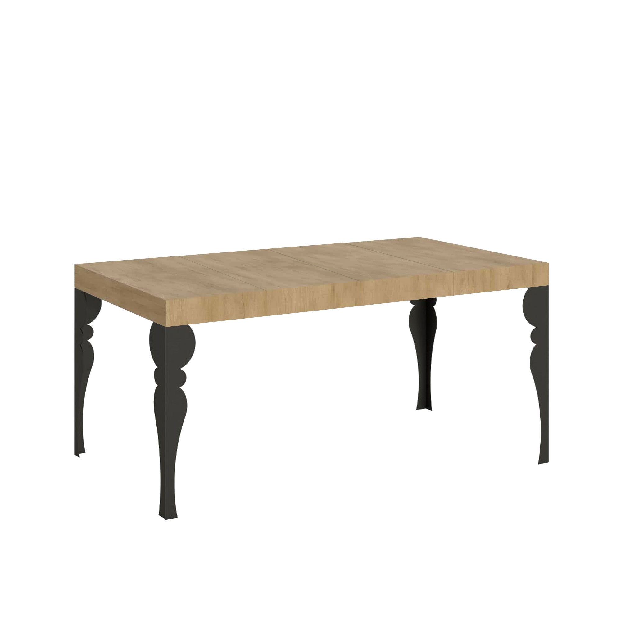 Stół rozkładany 90x130/234 cm Paxon Premium Dąb Naturalny z ramą antracytową