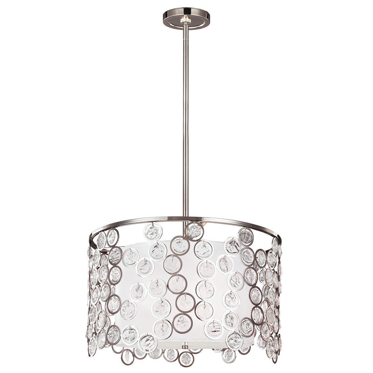 Lampa wisząca polerowany nikiel kryształki Lexi 3xE27 60W Feiss