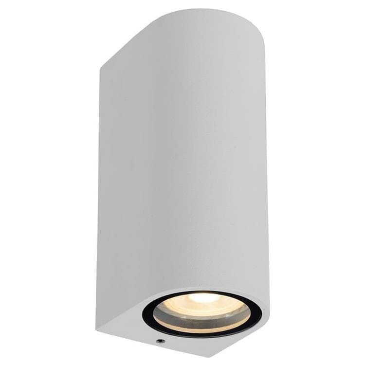 Kinkiet zewnętrzny ZARO biały 2xGU10x35W wym:16x8x9cm IP44 Lucide