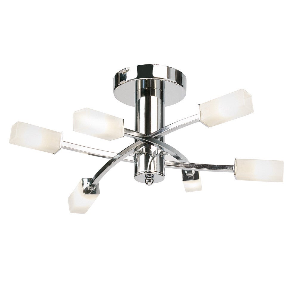 Lampa wisząca HAVANA chromowana 6xG9x15W metal wym:18,7x45,6x45,6cm IP20 Endon