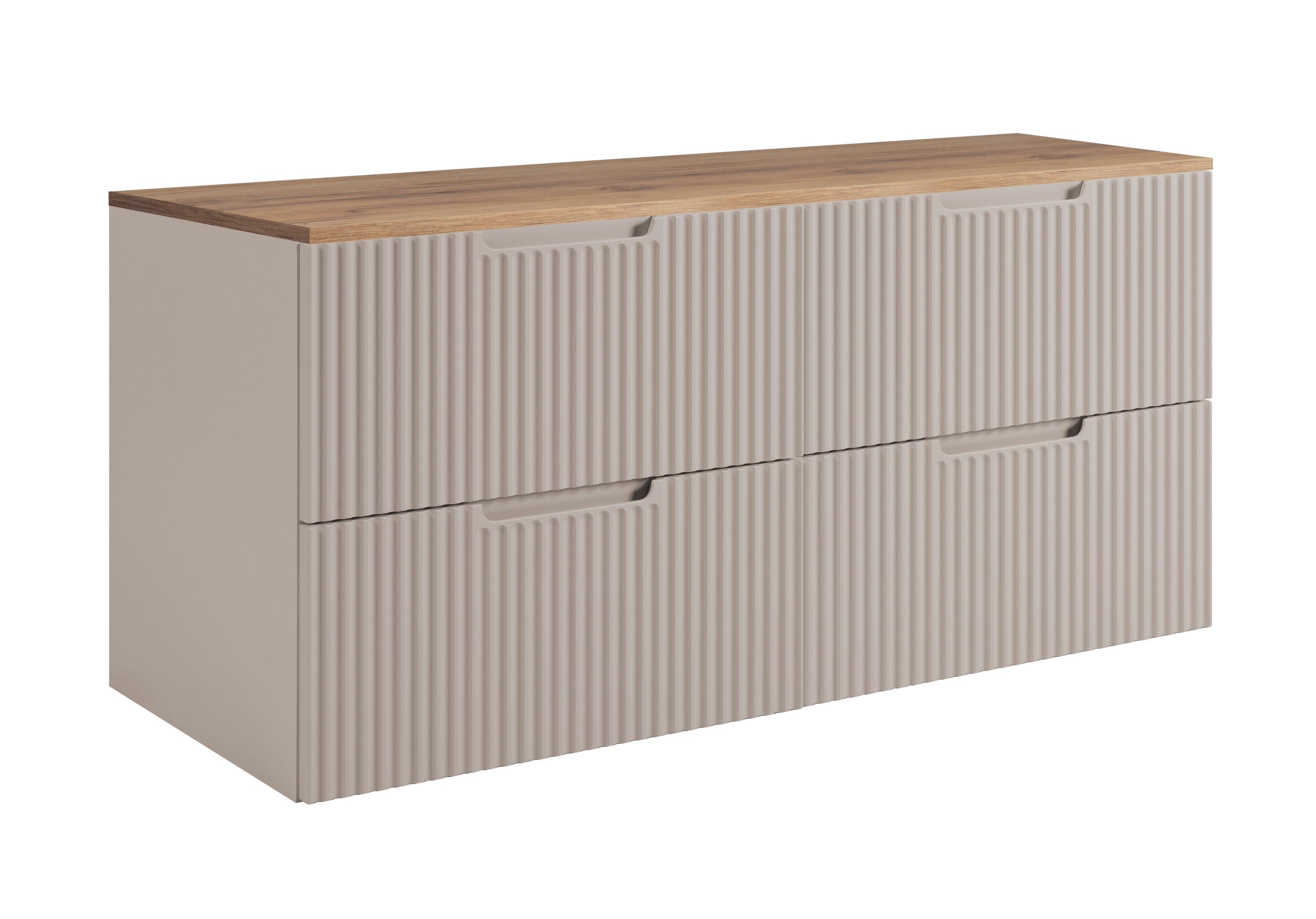 Szafka łazienkowa, kaszmir / dąb Craft 120 (2 x 60) x 58,6 x 46 cm