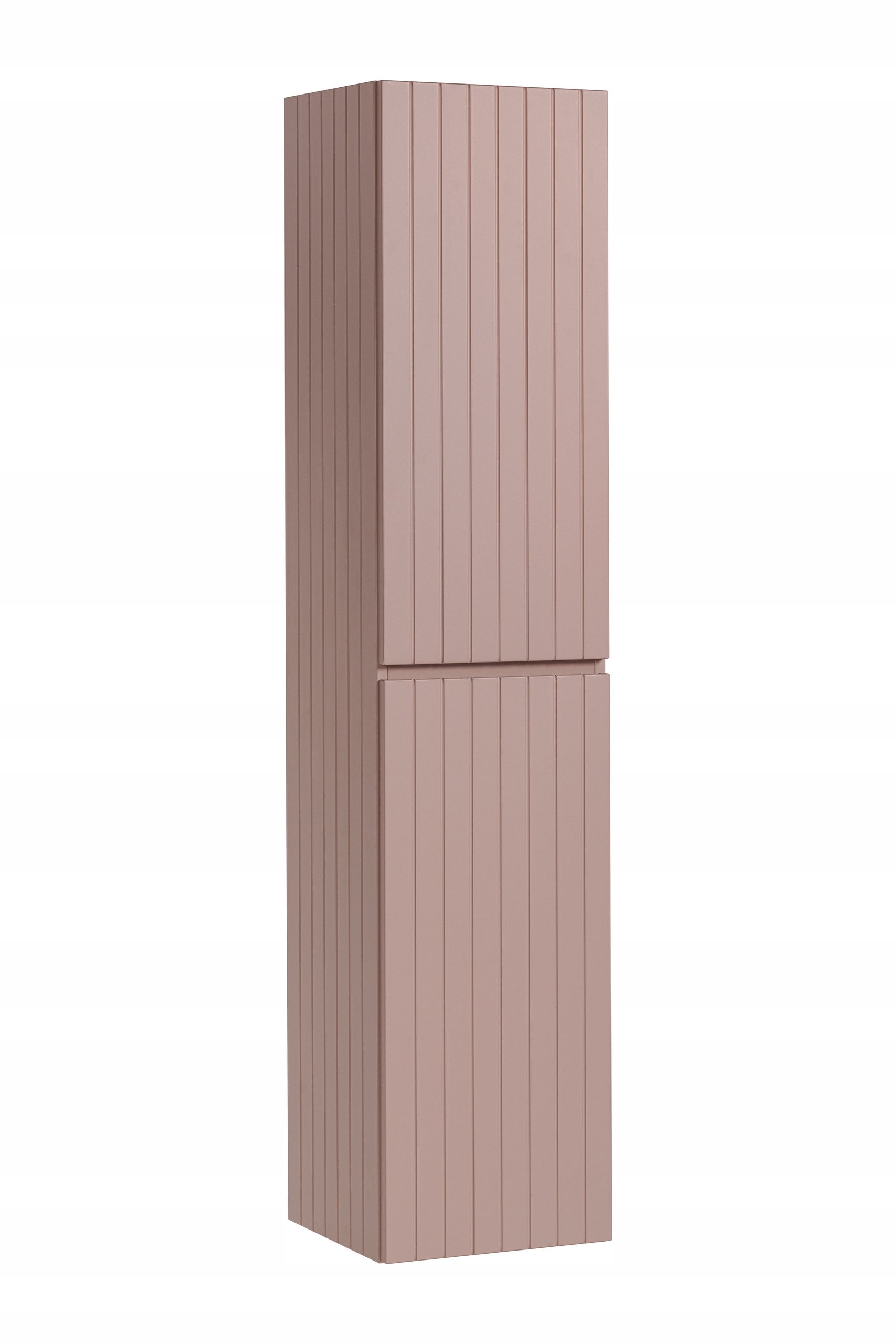 Słupek łazienkowy ICONIC ROSE 160 cm pudrowy róż ryflowany front