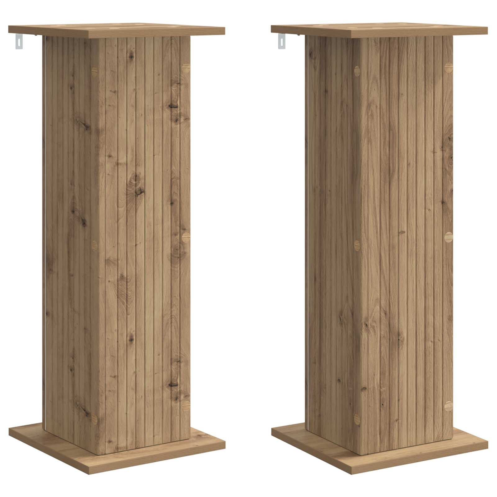 2x Stojak na Kwiaty Dąb Artisan do Salonu