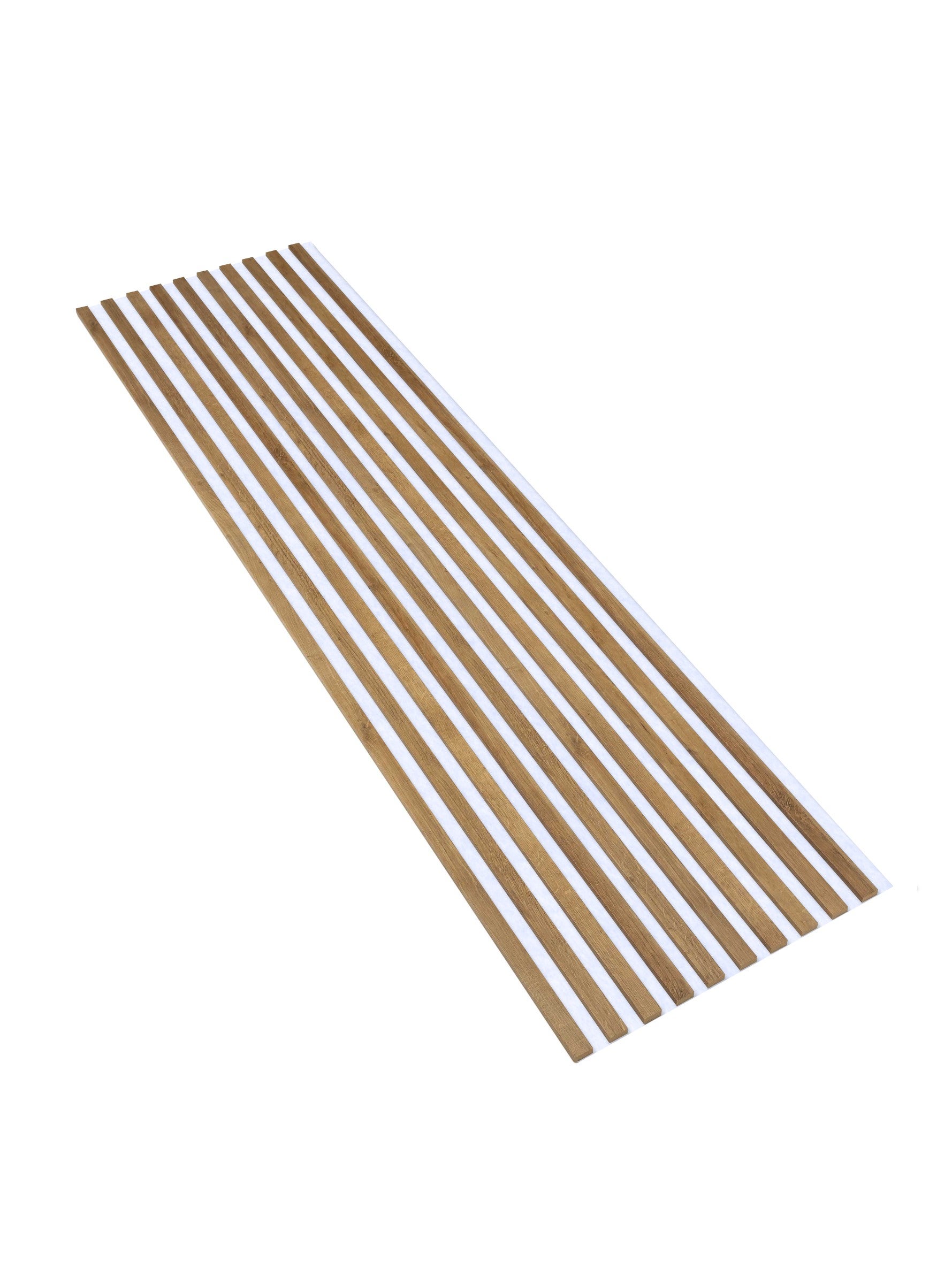 Lamele Ścienne na Białej Płycie SunWood 275x58cm Panel Dekoracyjny Dąb Riviera 1 szt.